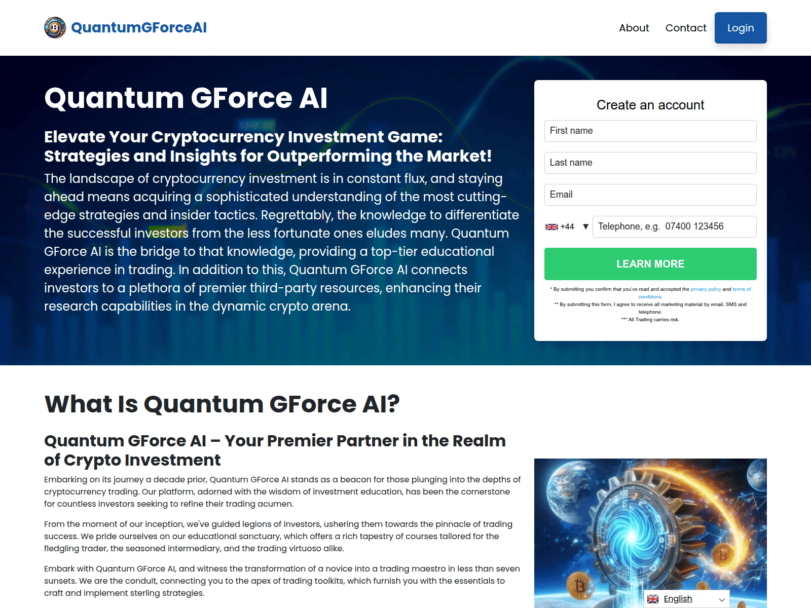 Screenshot of quantumhancock.org