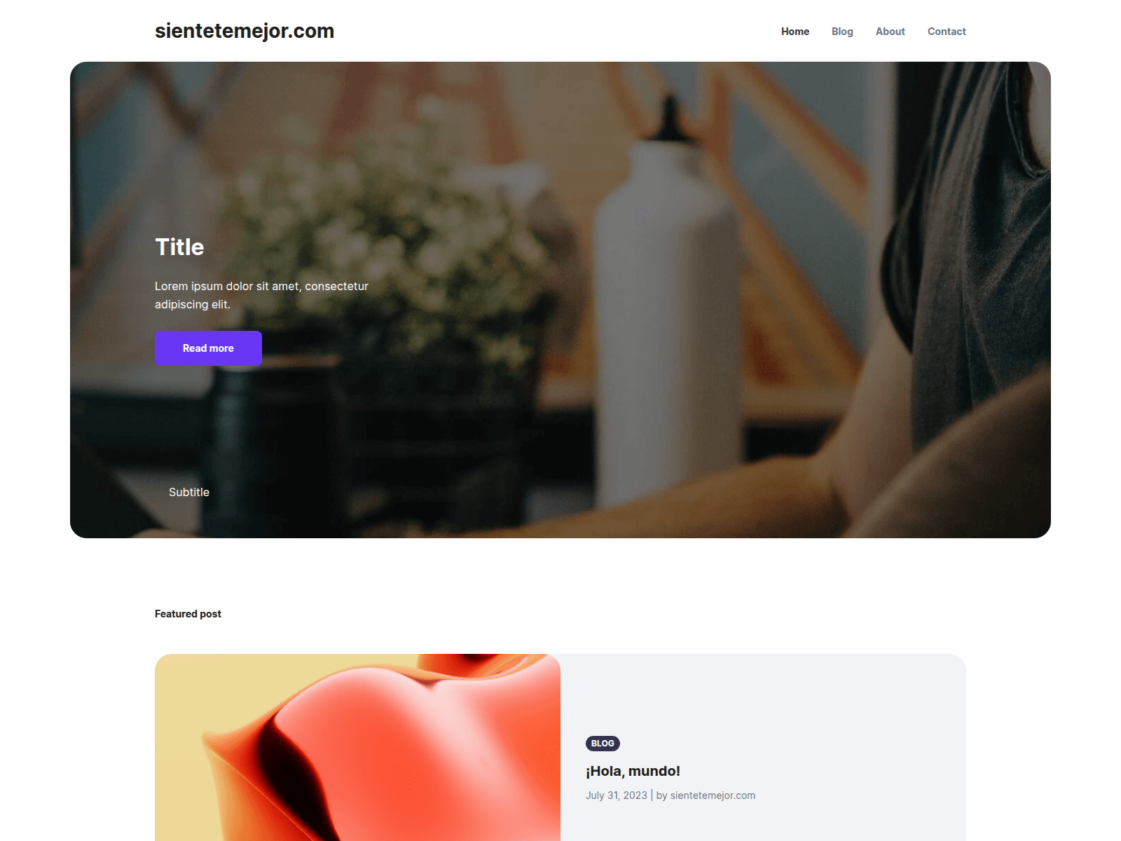 Screenshot of sientetemejor.com
