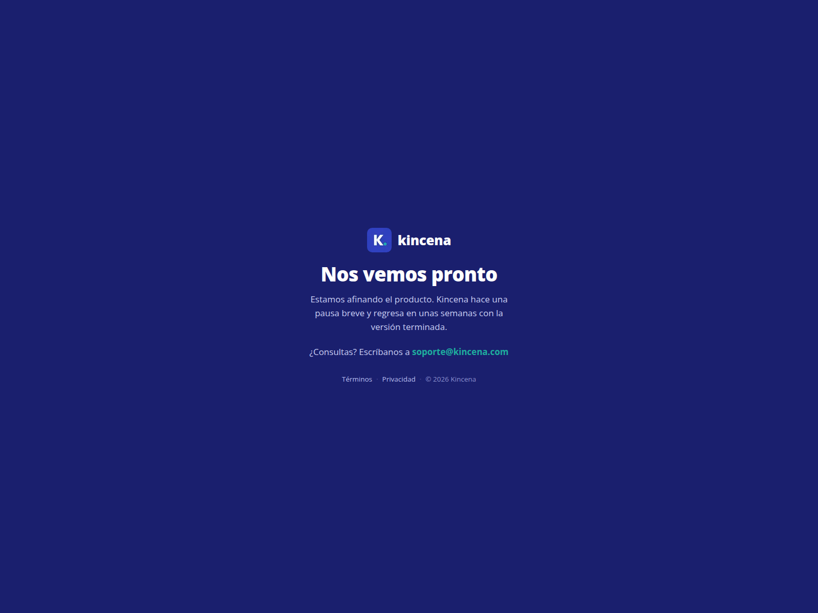 Screenshot of kincena.com