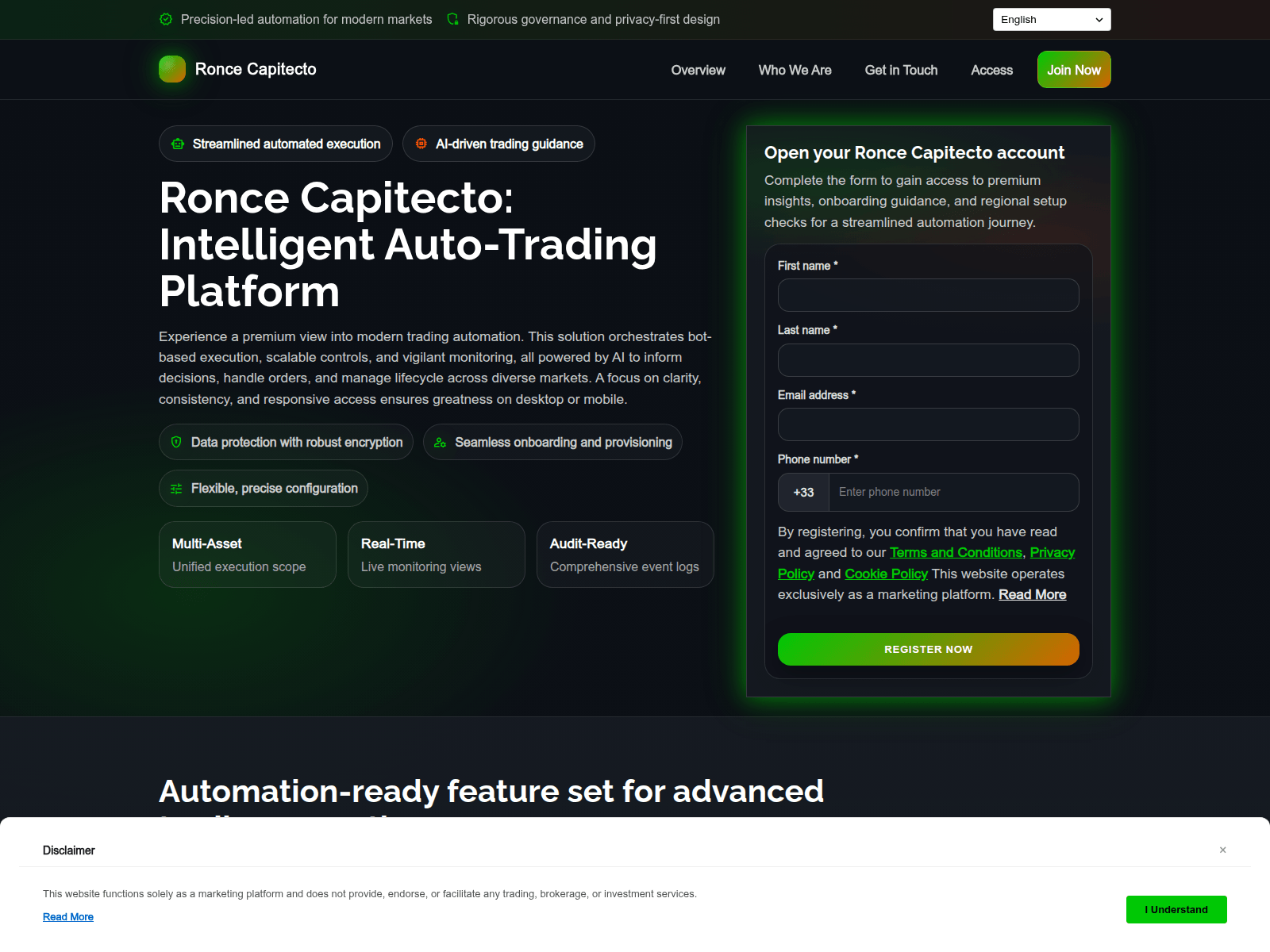 Screenshot of roncecapitecto.digital