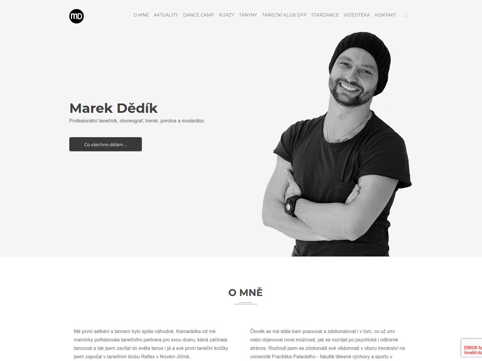 Screenshot of marekdedik.live