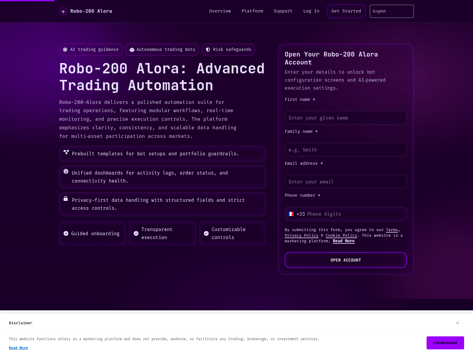 Screenshot of robo-200-alorasystem.com