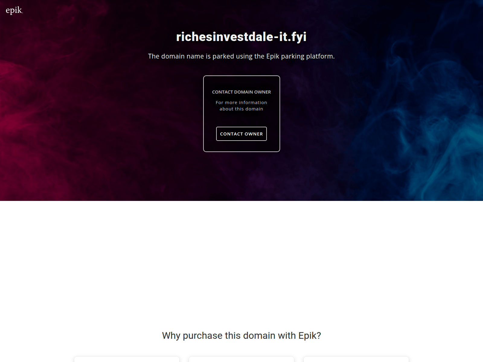 Screenshot of richesinvestdale-it.fyi