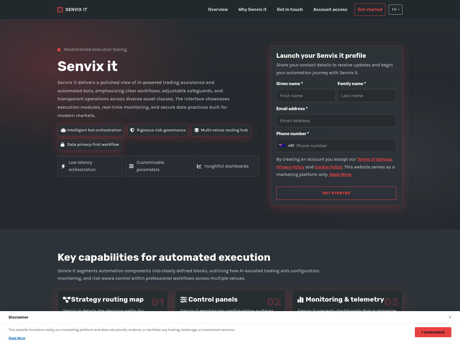 Screenshot of senvixit.digital