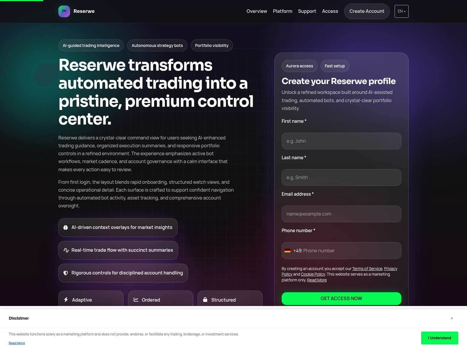 Screenshot of reserwesoftware.shop