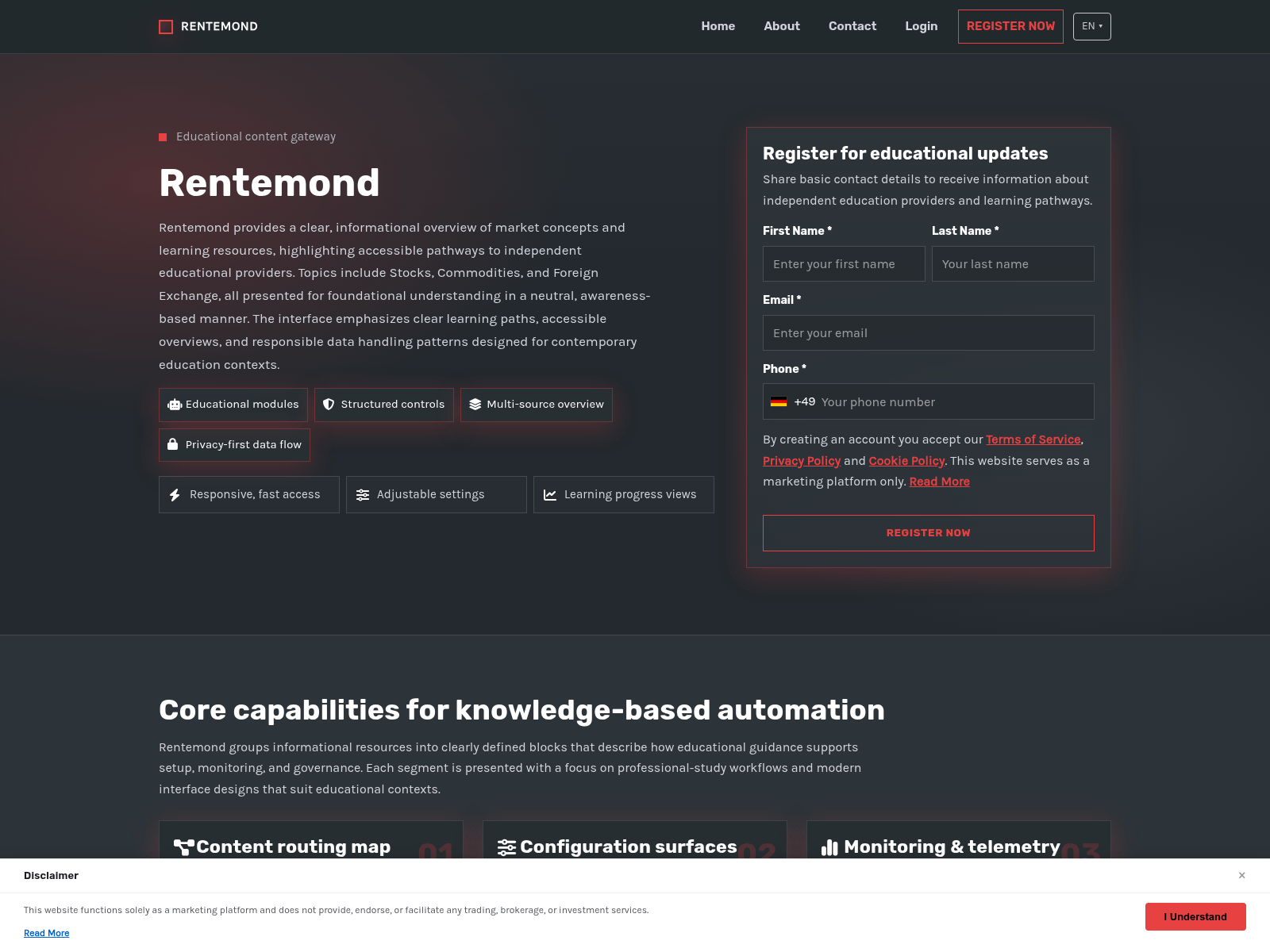 Screenshot of rentemondsystem.com