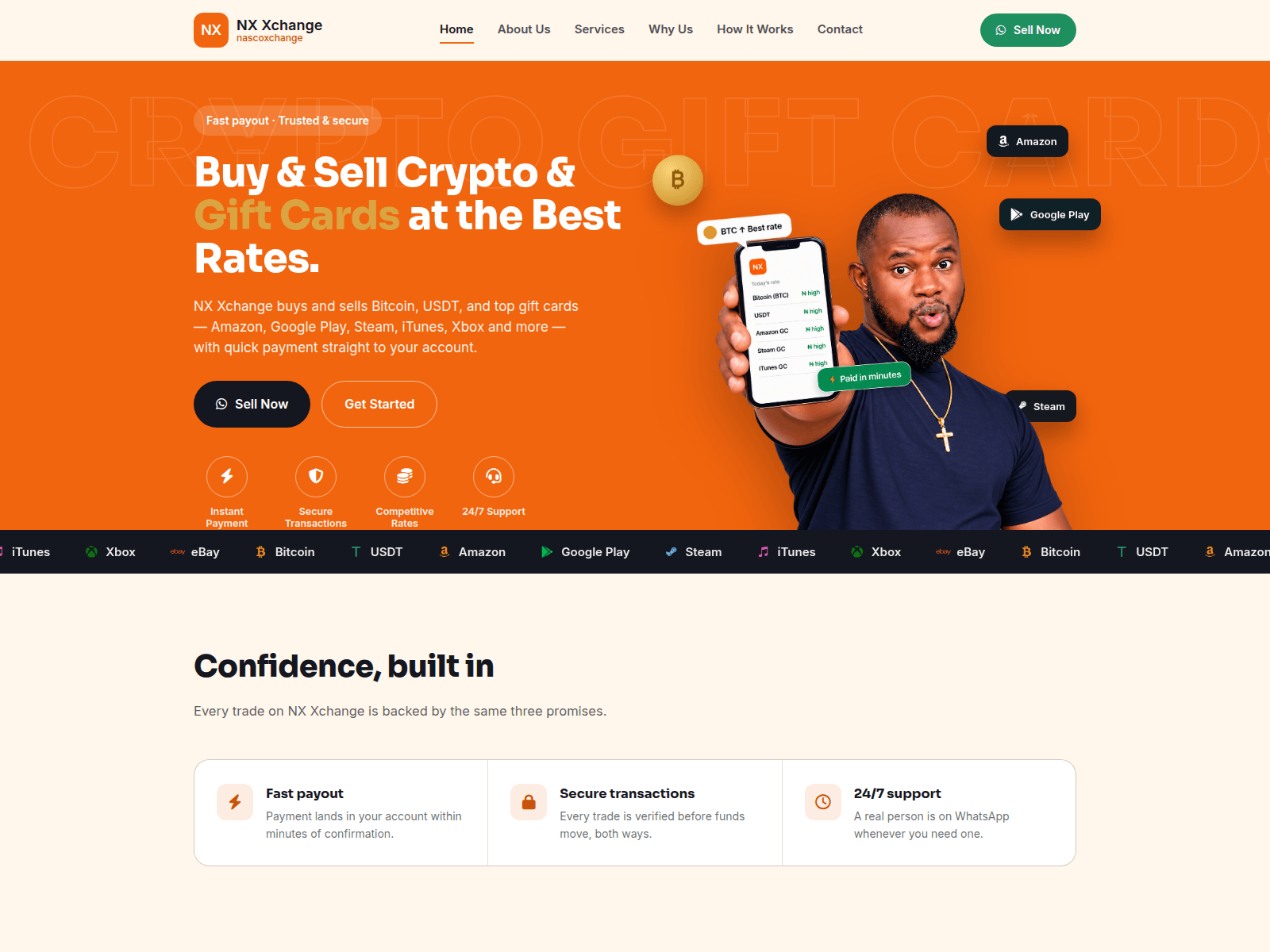 Screenshot of nxxchange.ajeflex.com