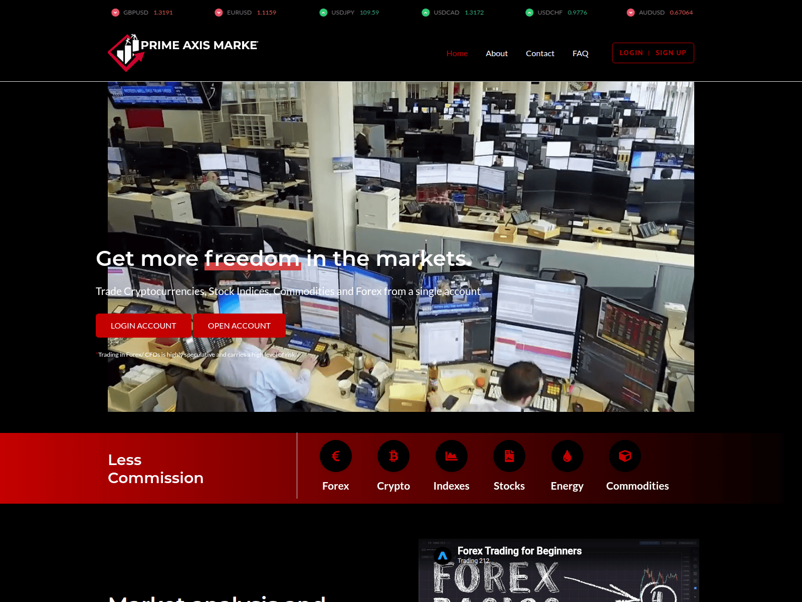 Screenshot of primeaxismarket.live