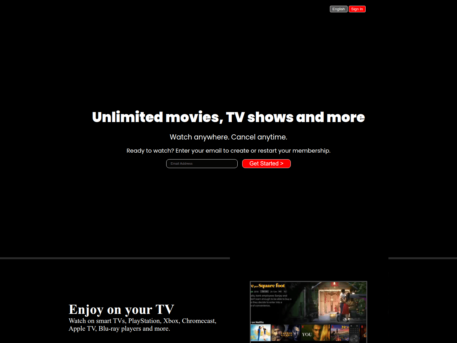 Screenshot von netflix-clone-delta-ruby.vercel.app