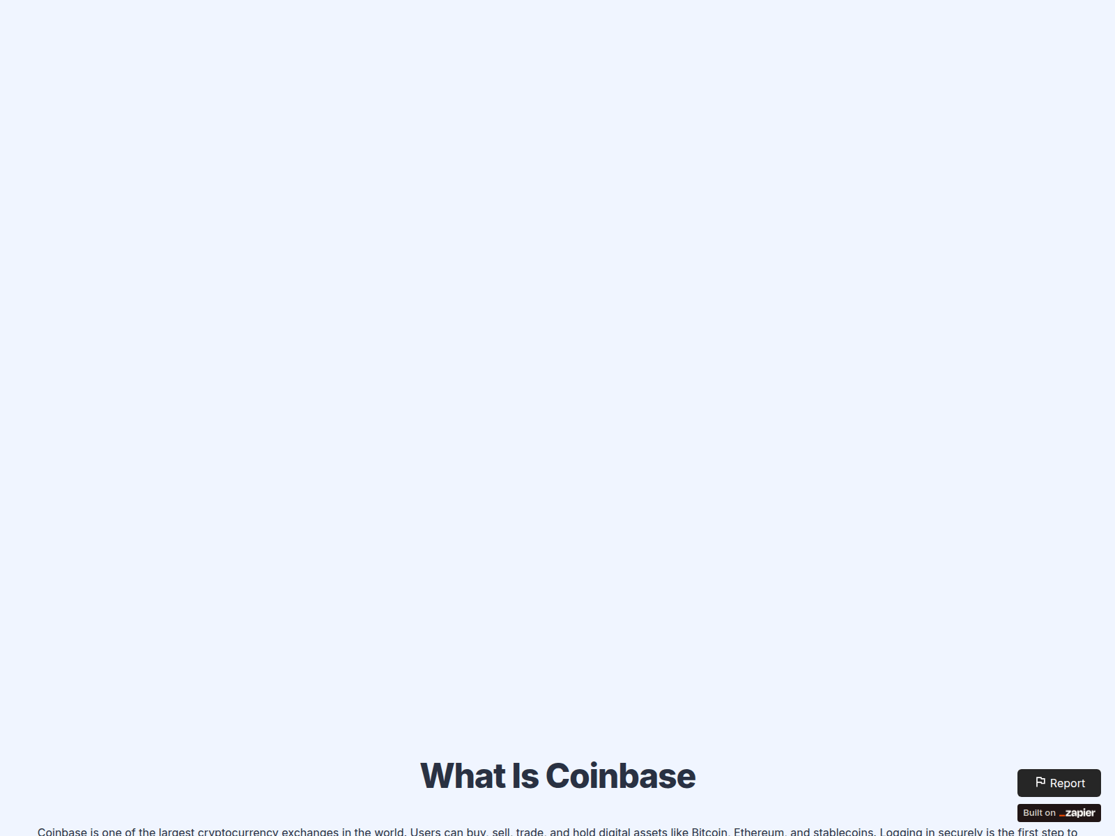 Screenshot of secure-help-com.zapier.app