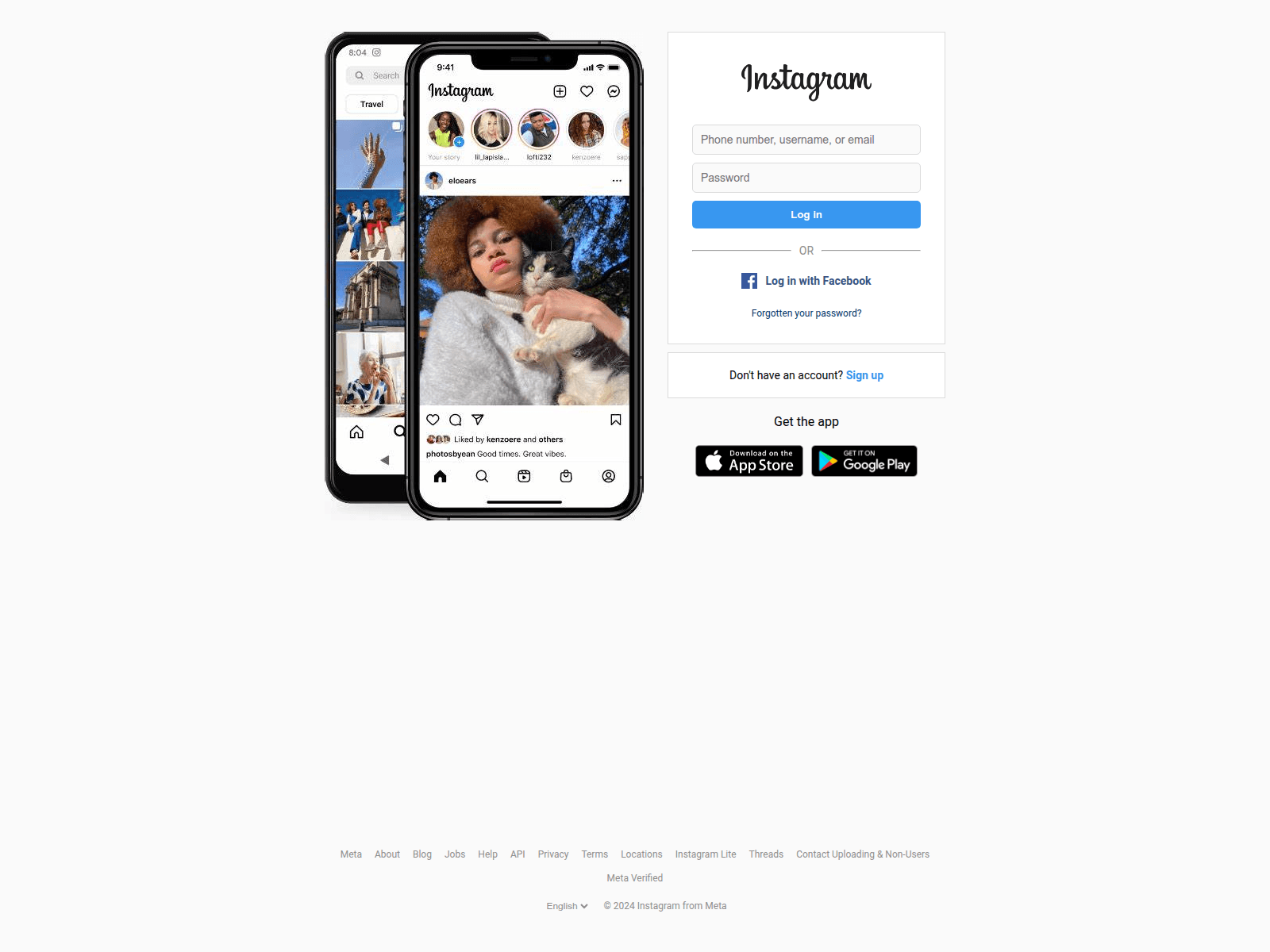 Знімок екрана instagram-cam.vercel.app