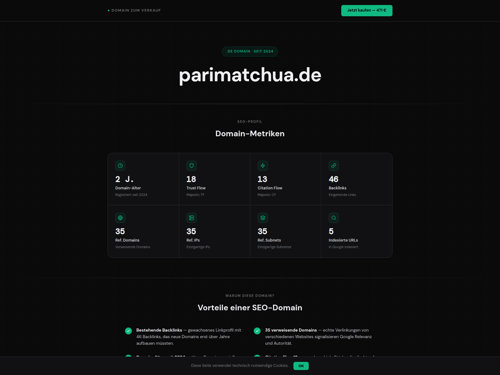 Screenshot of parimatchua.de