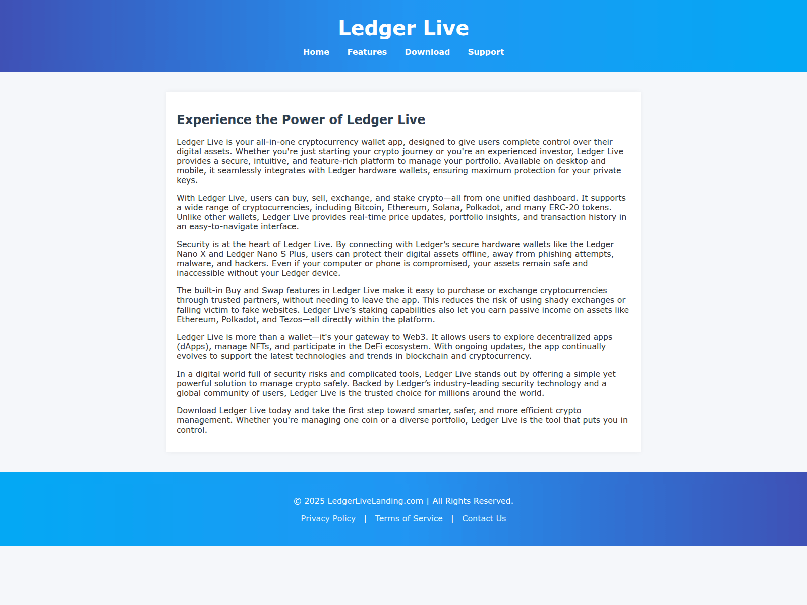 Screenshot of ledger-live-support.pages.dev