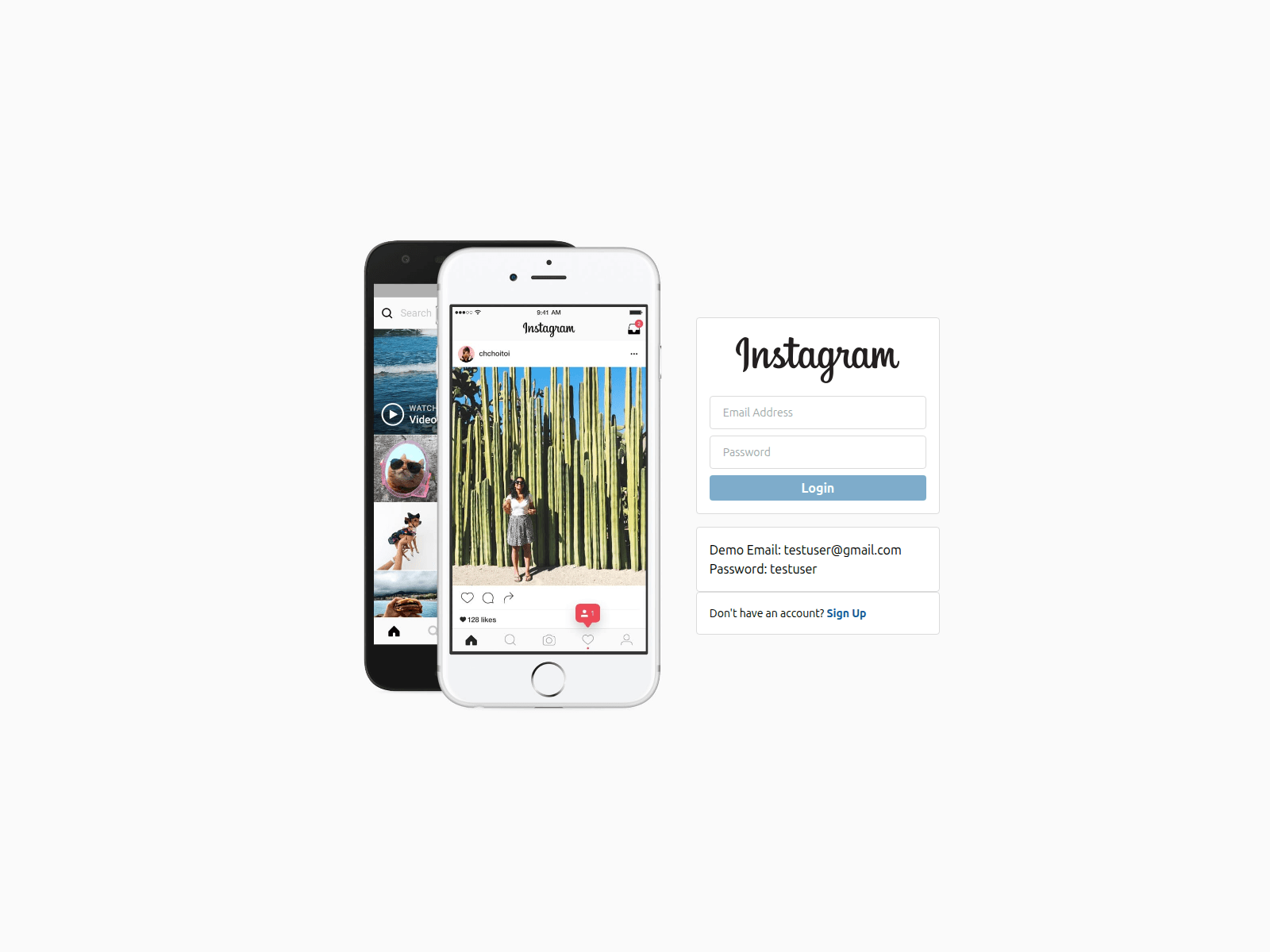 Знімок екрана instagram-chi.vercel.app