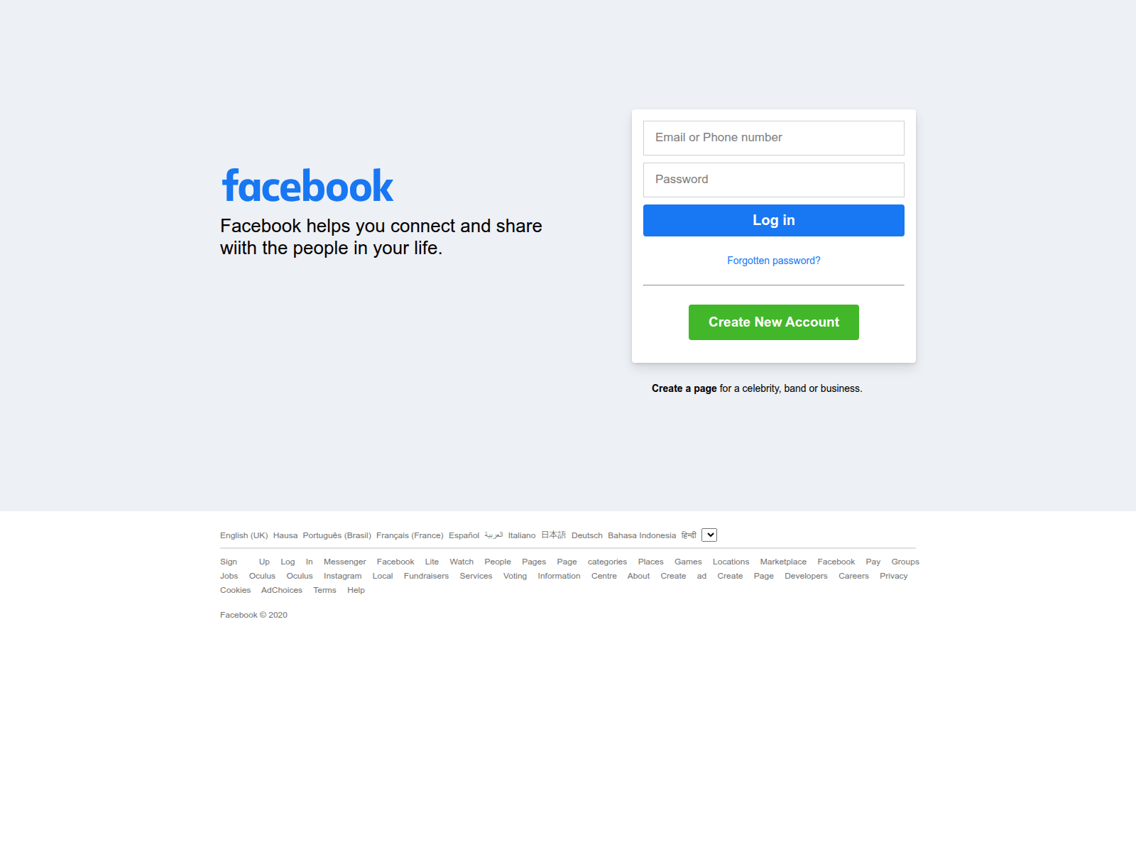Captura de tela de facebook-trial.vercel.app