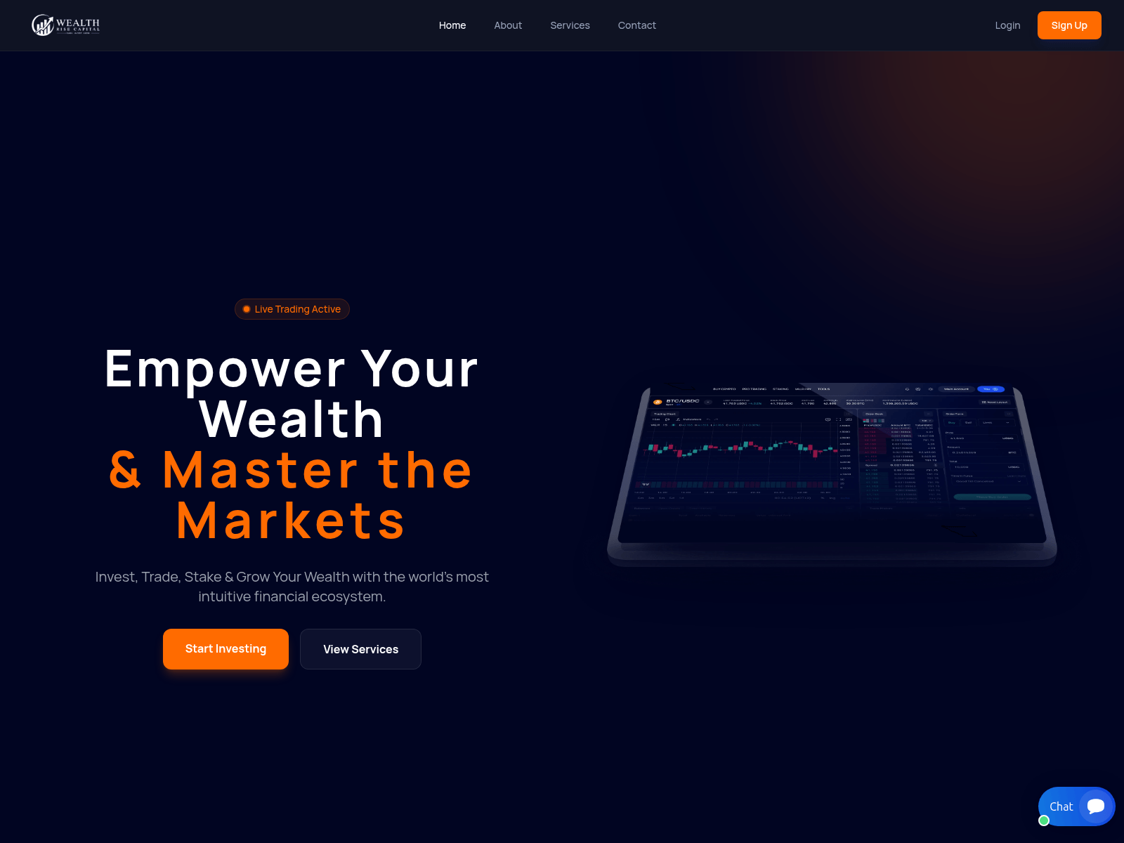 Скриншот сайта wealthrisecap.com