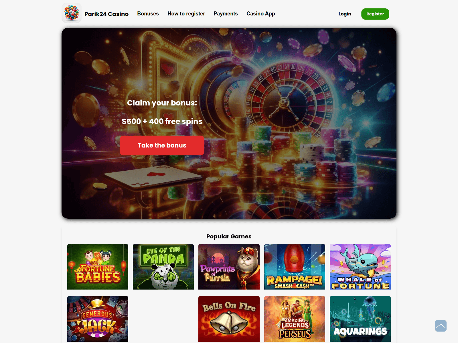 Screenshot of parik24.ca