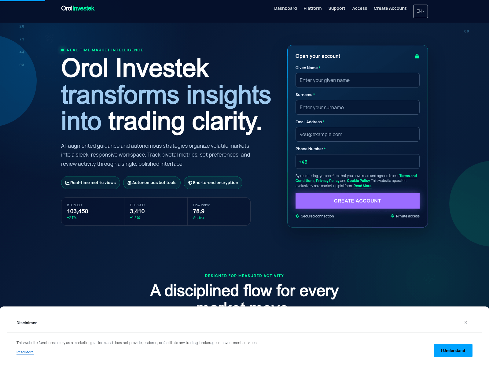 Screenshot of orolinvestek.digital