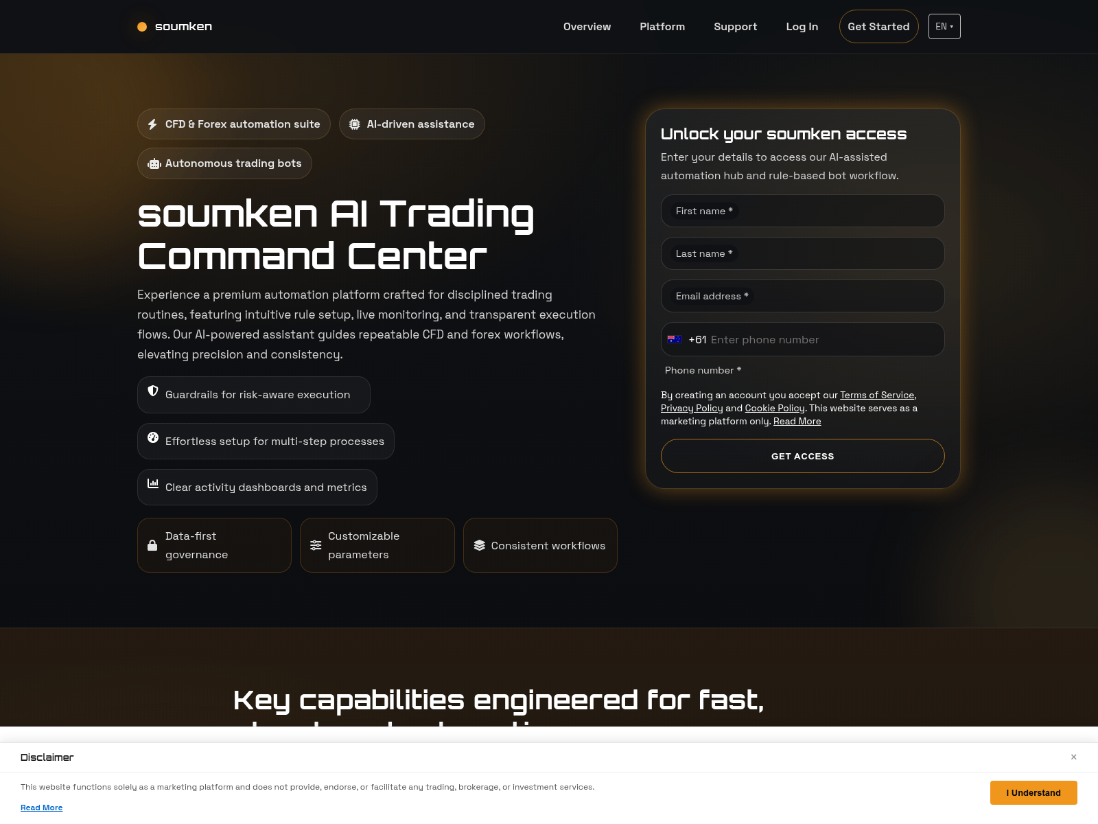 Screenshot of soumken.com