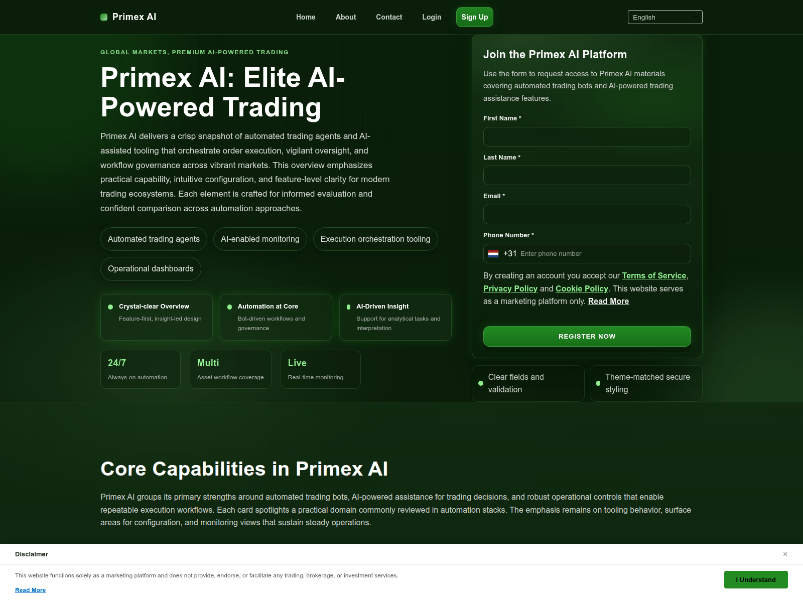 Screenshot of primexai.digital