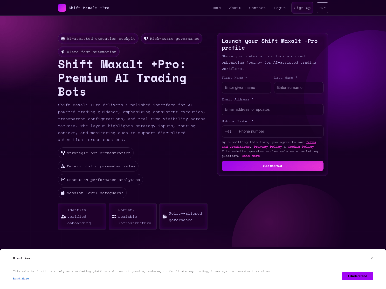 Screenshot of shiftmaxaltpro.click
