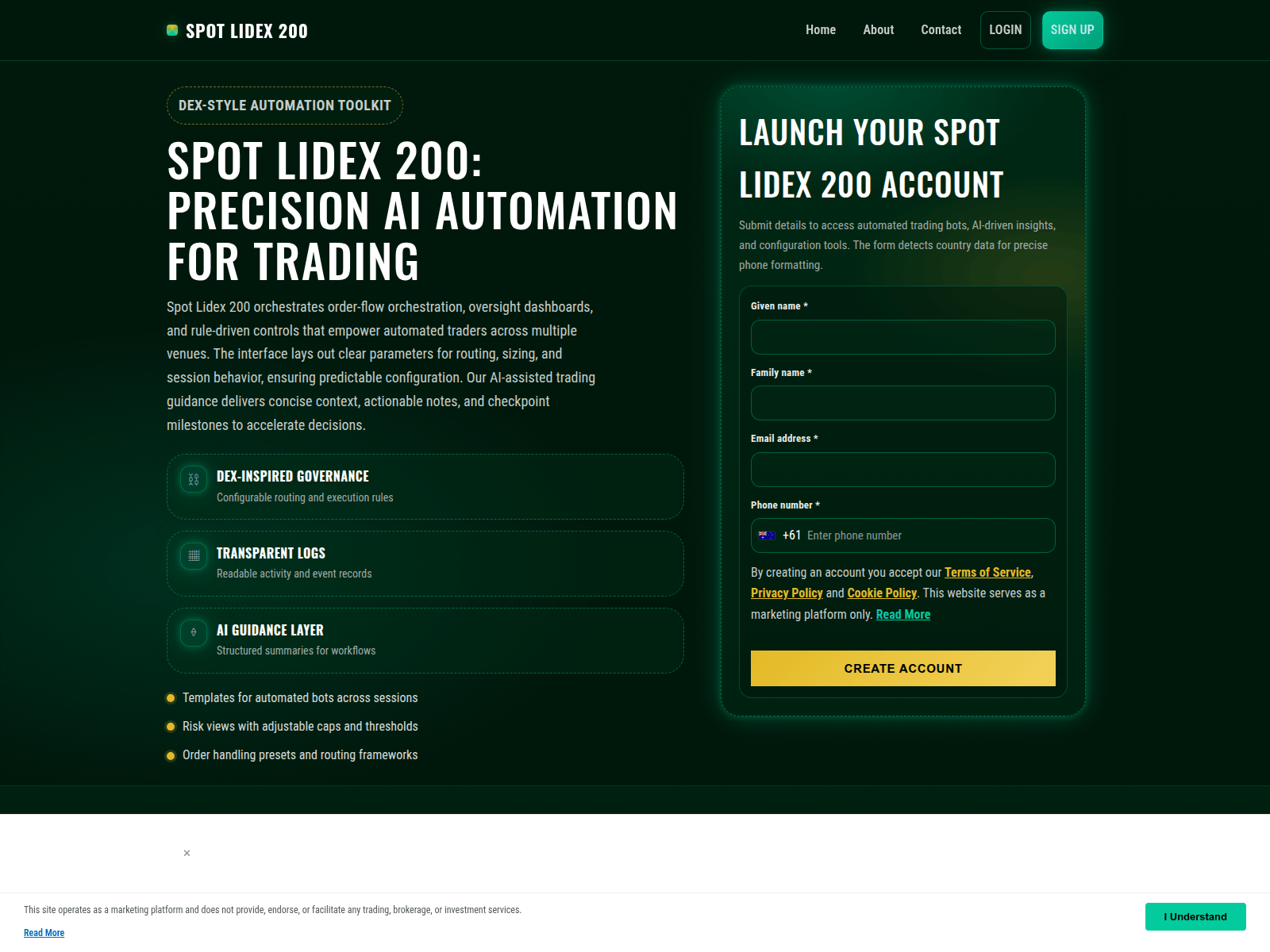 Screenshot of spotlidex200.digital