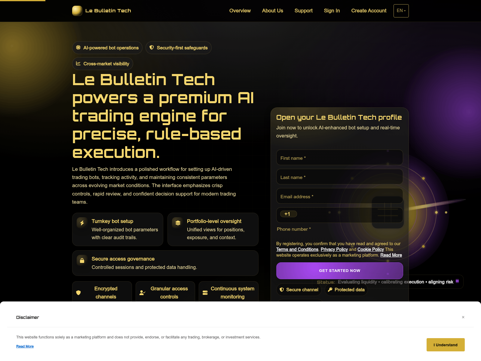 Screenshot of lebulletintech.digital