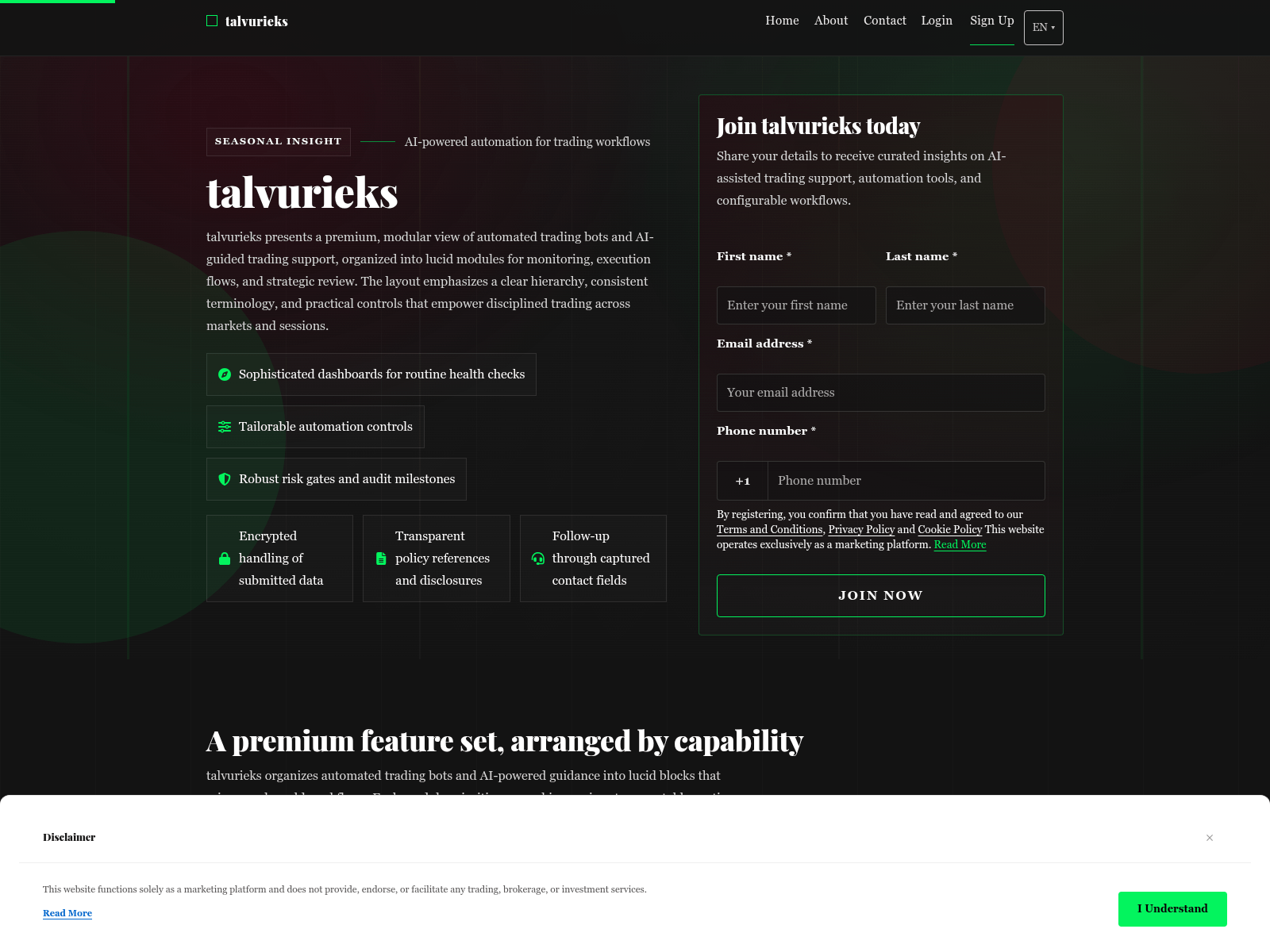 Screenshot of talvurieks.digital