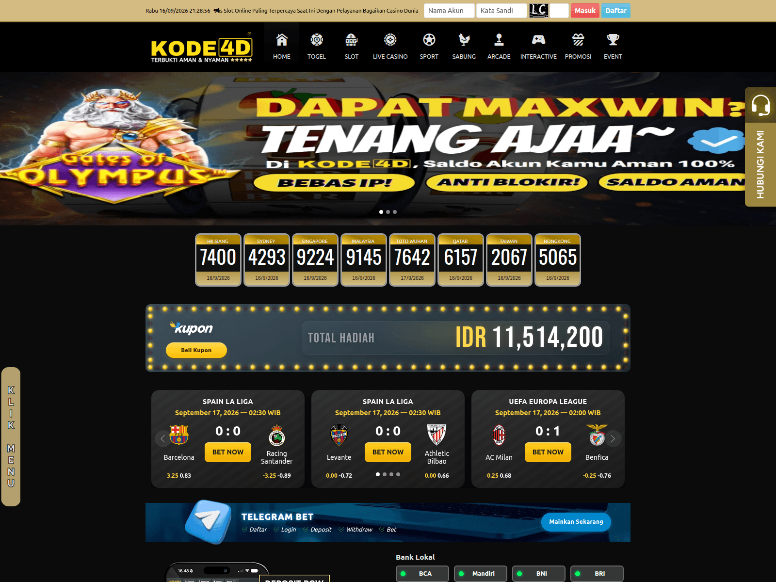 Screenshot of rekemonedasi-facebook.org