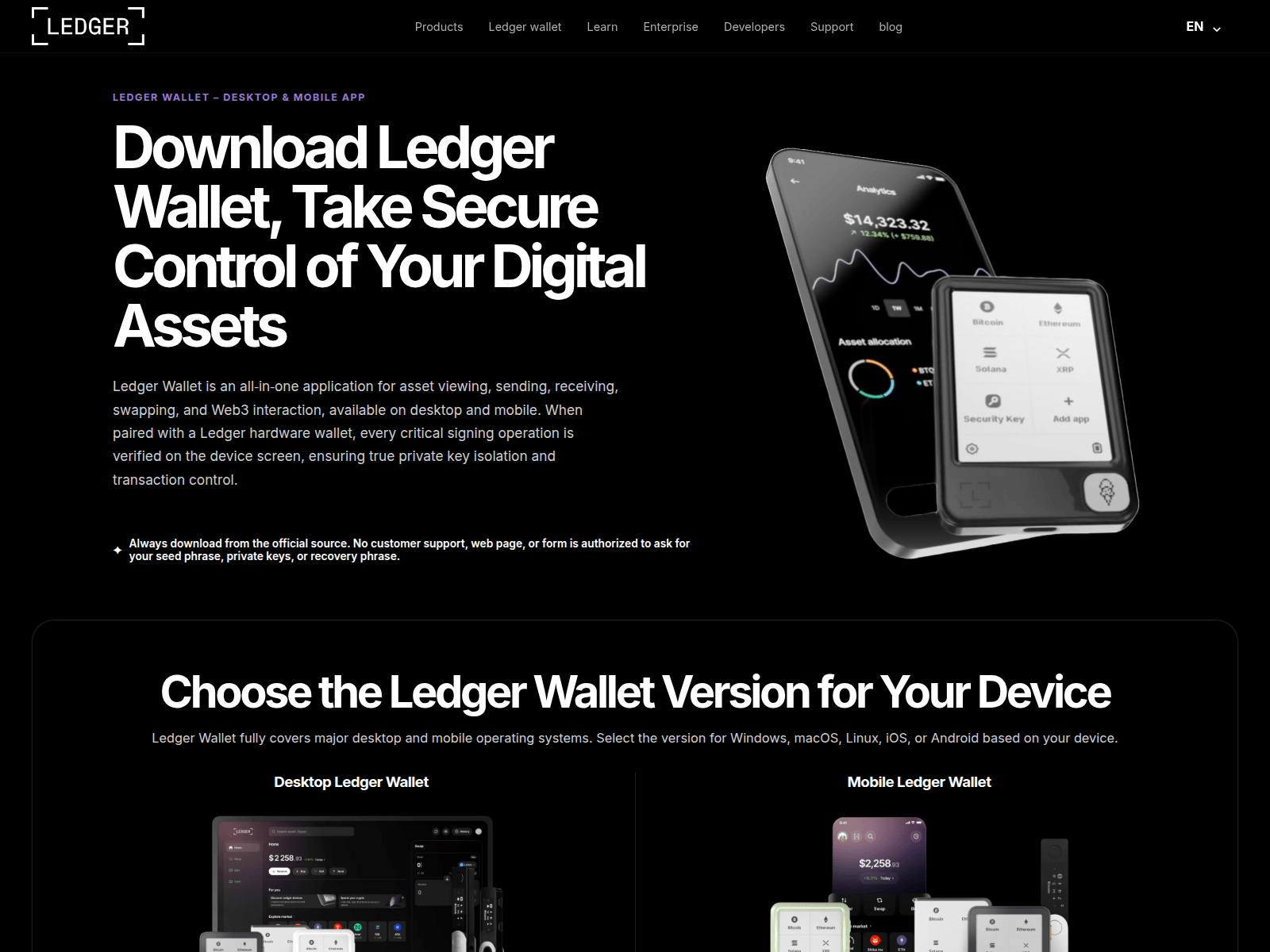 Screenshot of ledger.hk.cn