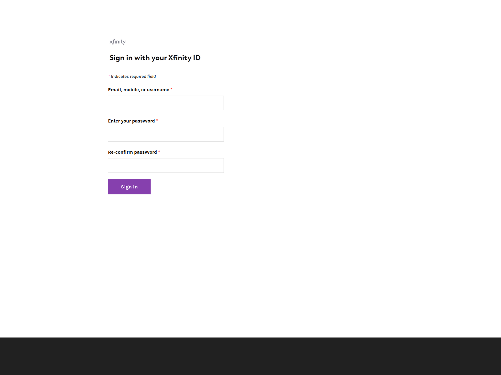 Screenshot of signintoxfinitycomcast.weebly.com
