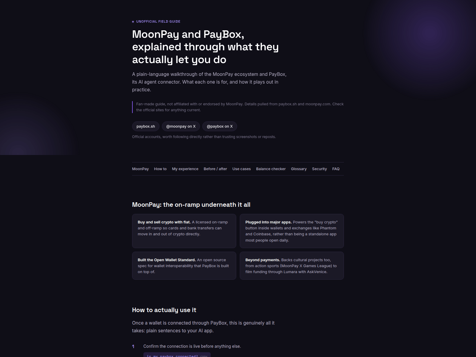 Captura de tela de moonpay-and-pay-box-guide.vercel.app