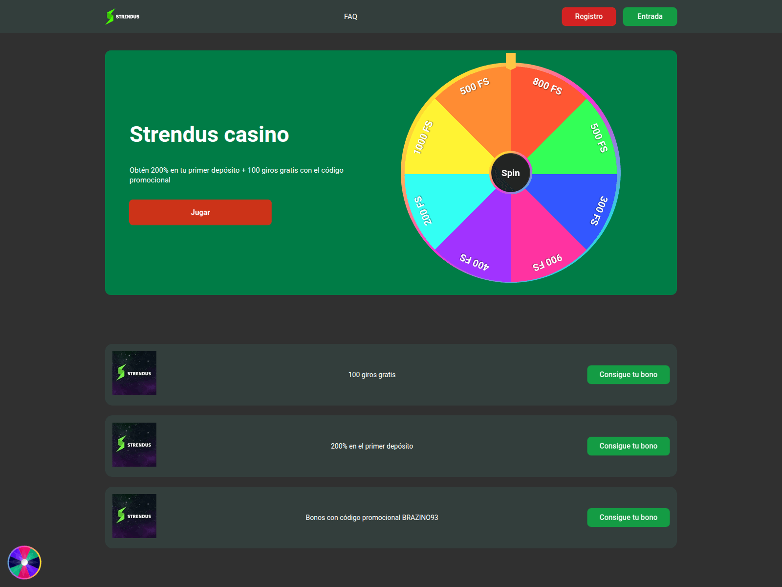 Screenshot of strendus-casinomx.com