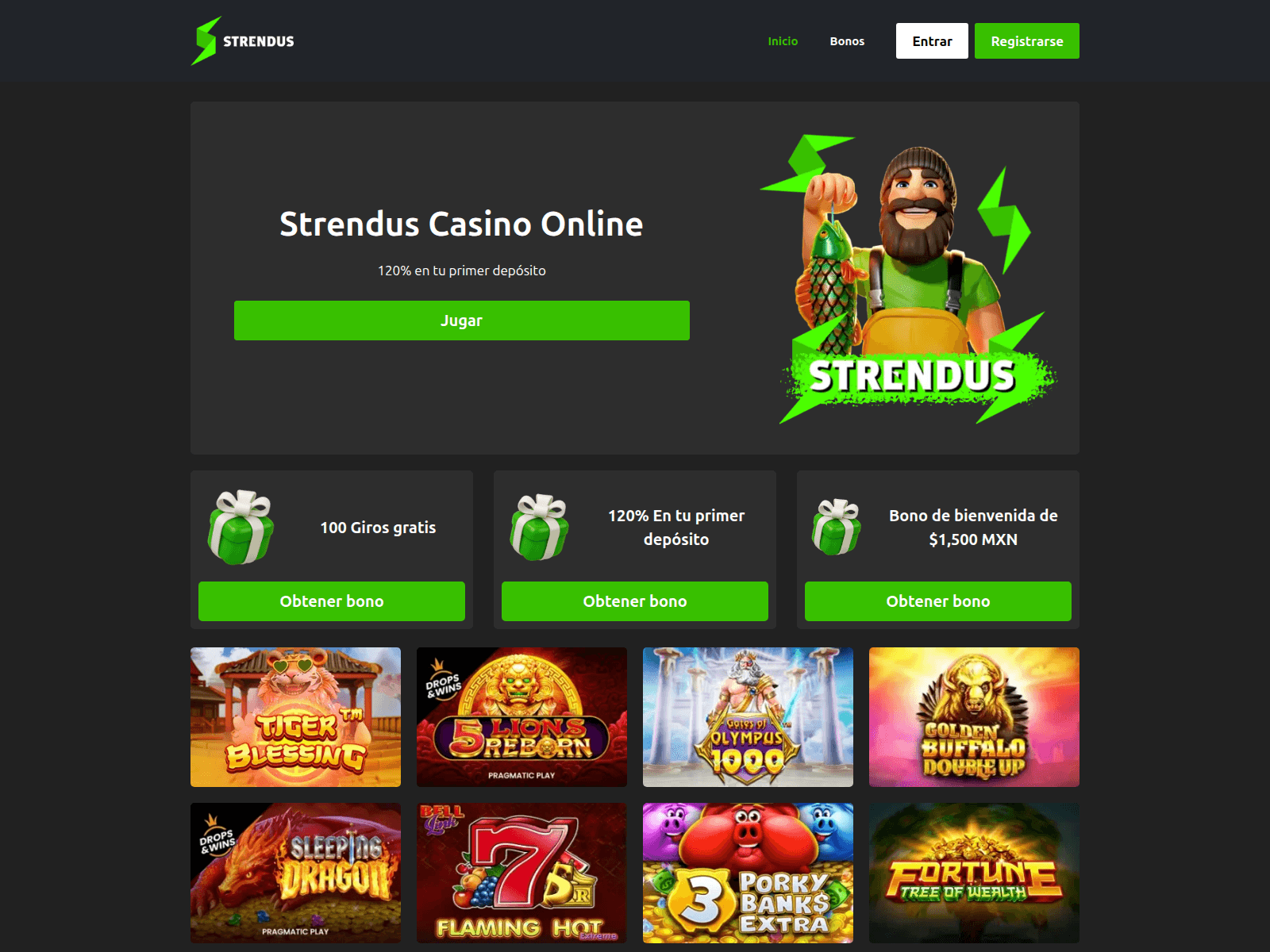 Screenshot of strendus-casino-mexico.com