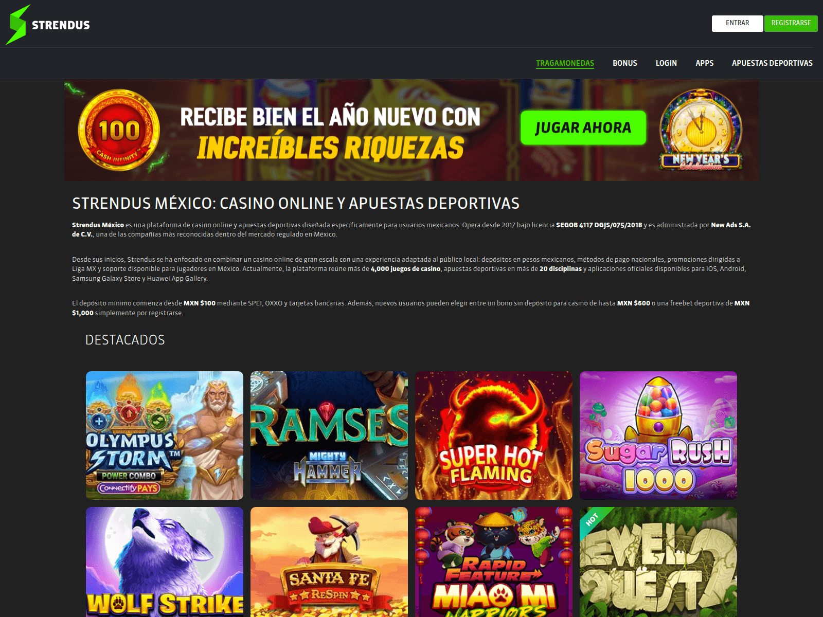 Screenshot of strendusmexi.com