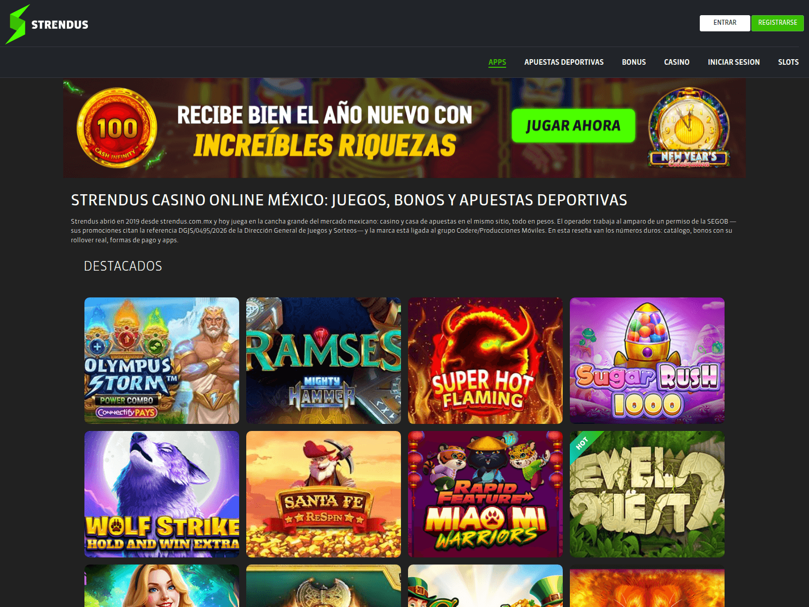 Screenshot of mexstrendus.com