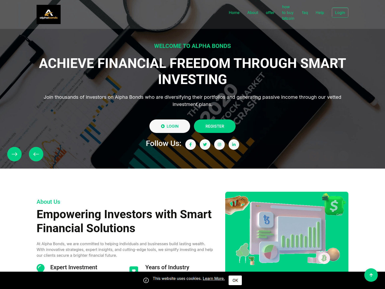 Screenshot of alphabonds.online