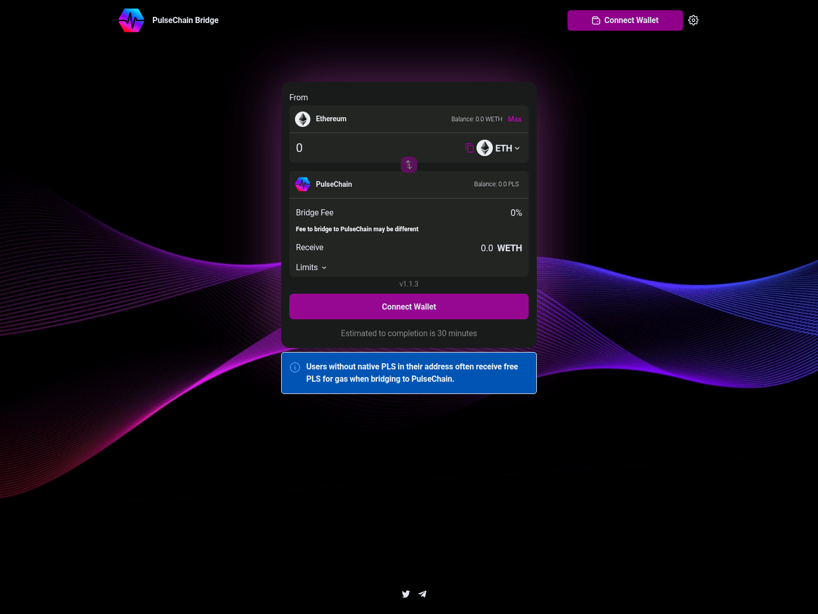 Screenshot of bridge.pulsechainapp.co