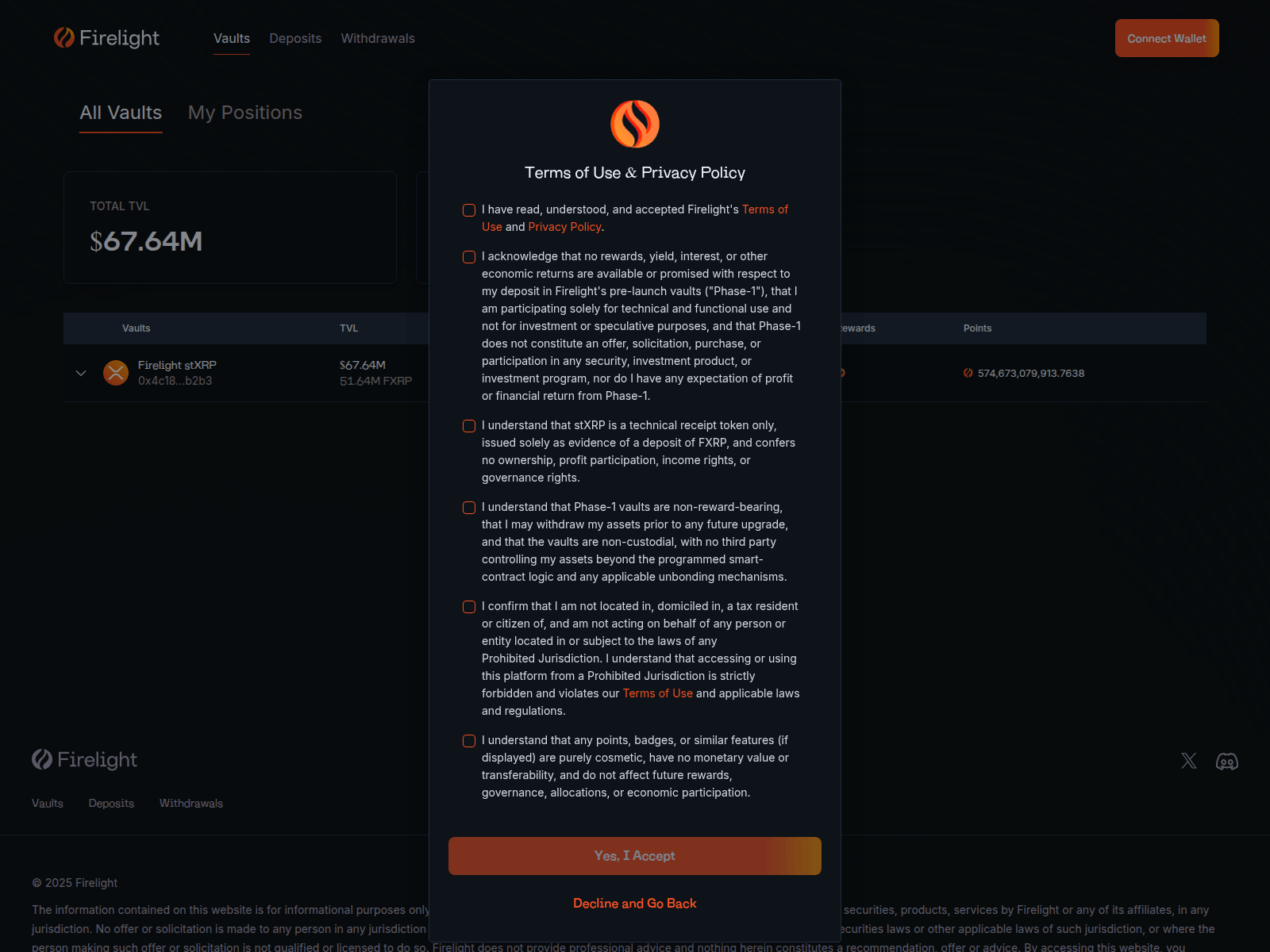 Screenshot of firelight.fi