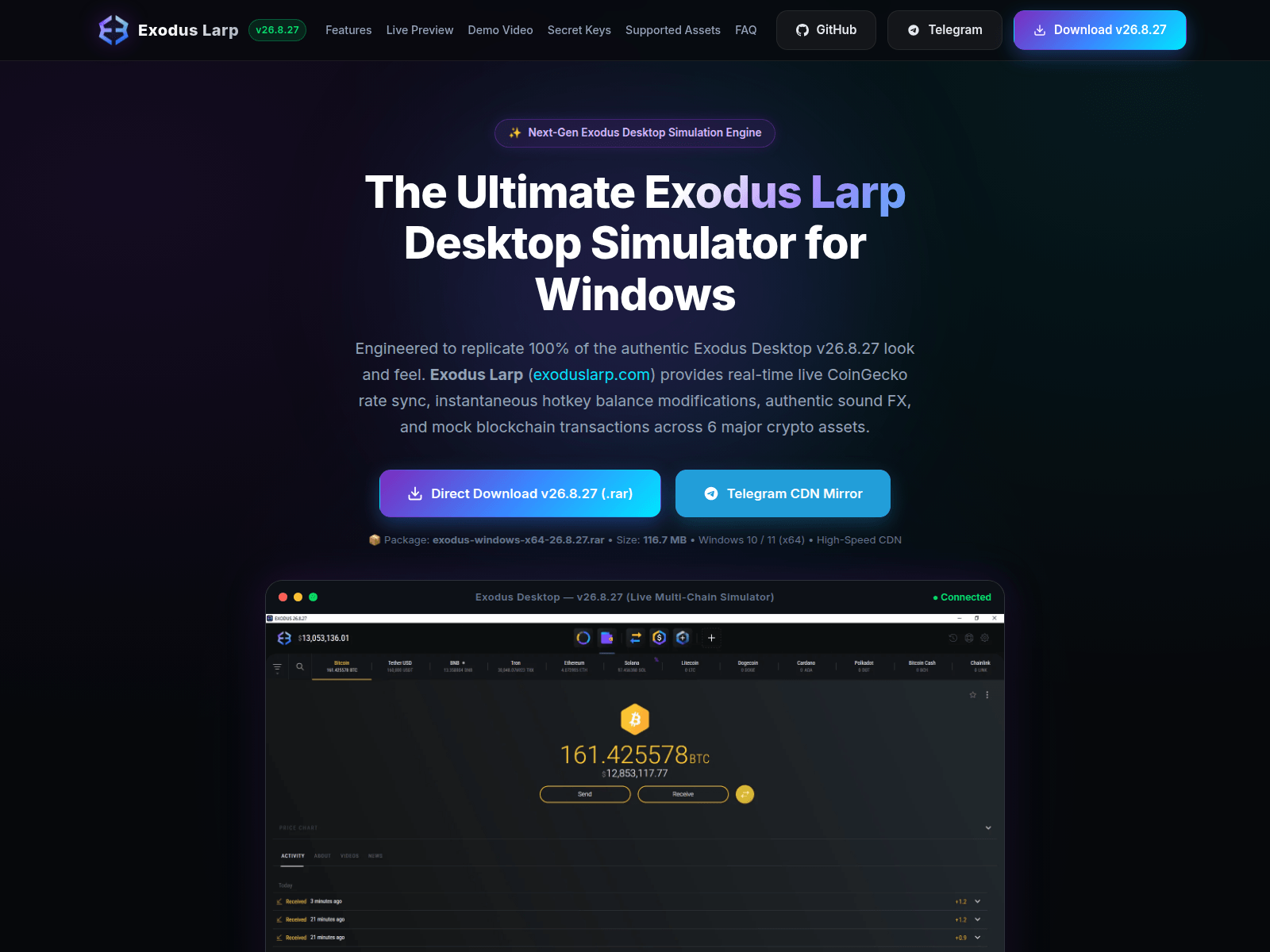 Screenshot of exoduslarp.com