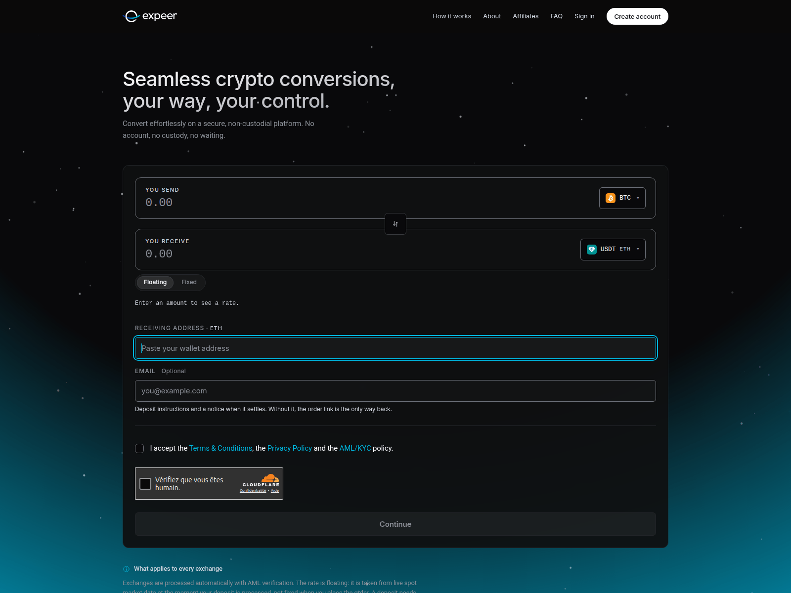 Screenshot of expeer.io