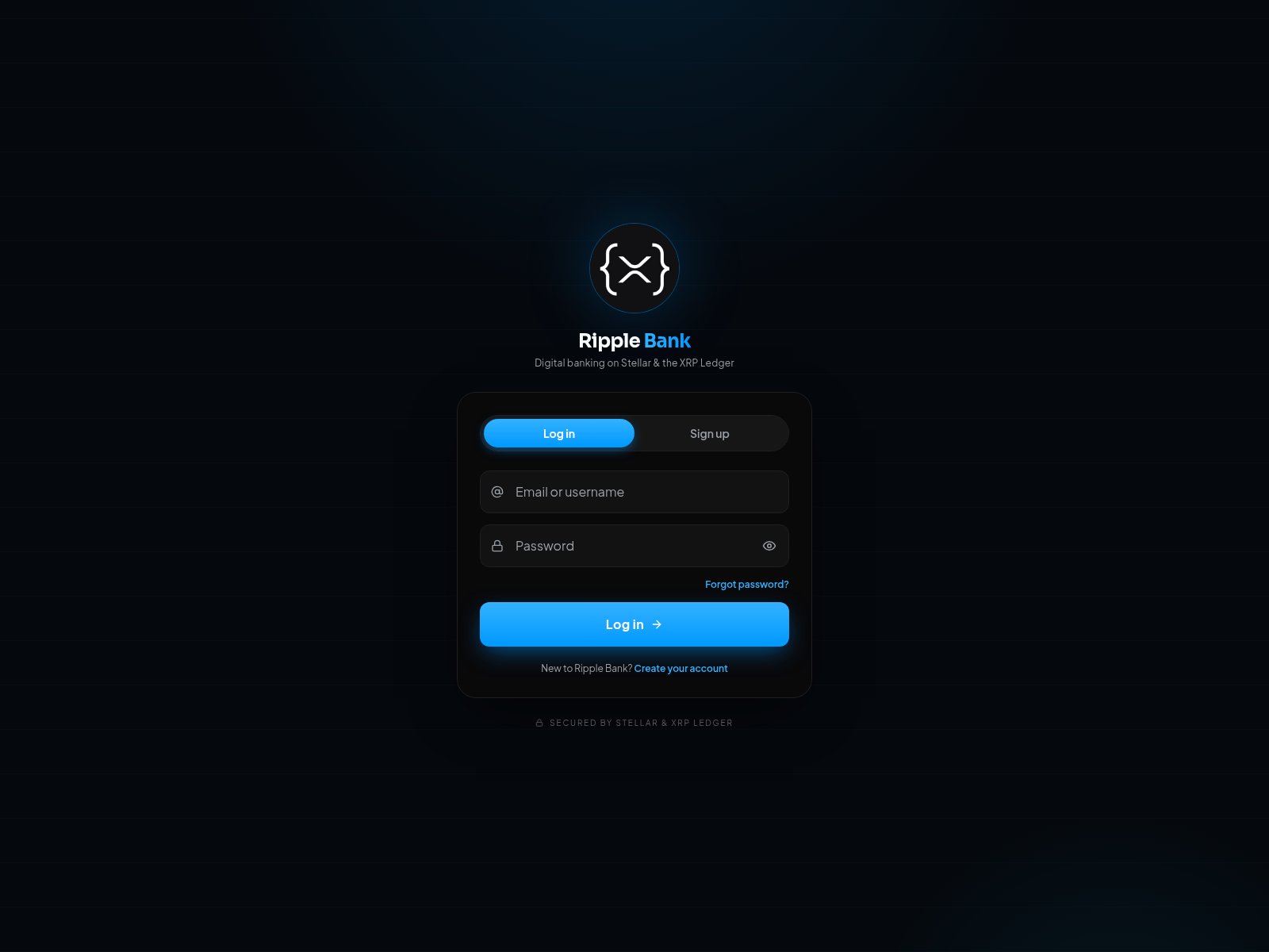 Screenshot von ripple-bank.vercel.app