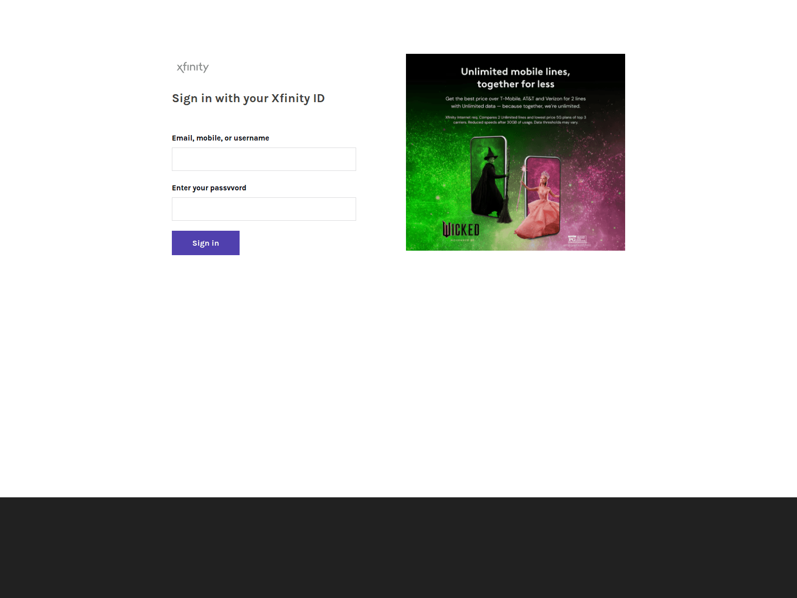 Screenshot of xfinitylogin247.weebly.com