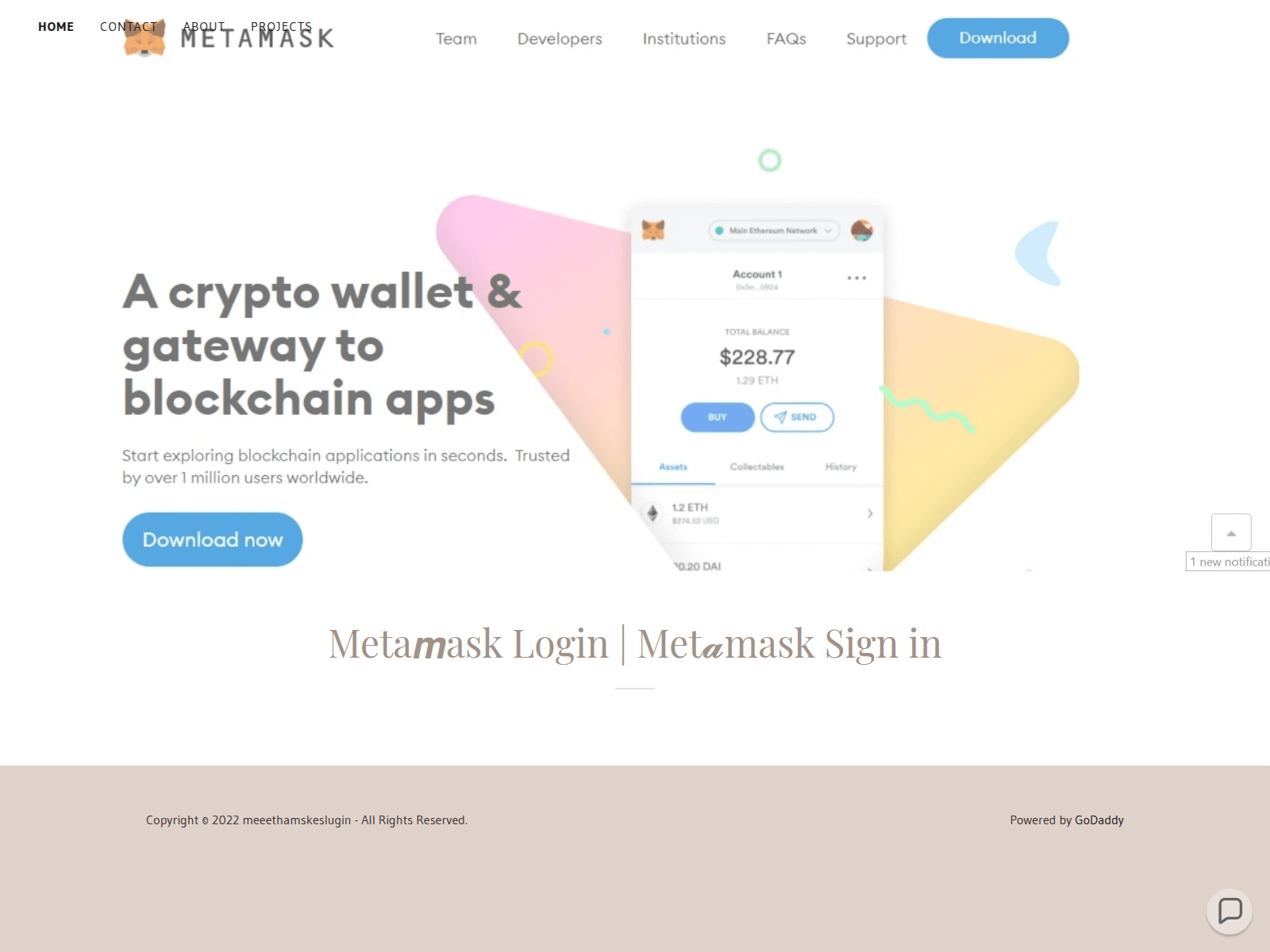 Screenshot of meeethamskeslugin.godaddysites.com