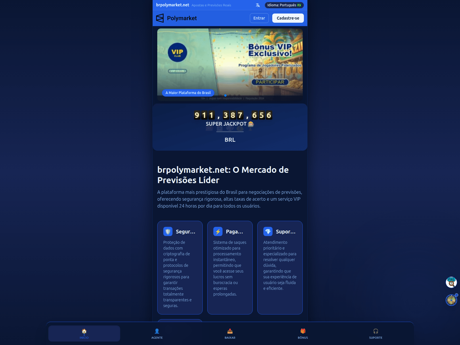 Screenshot of brpolymarket.net