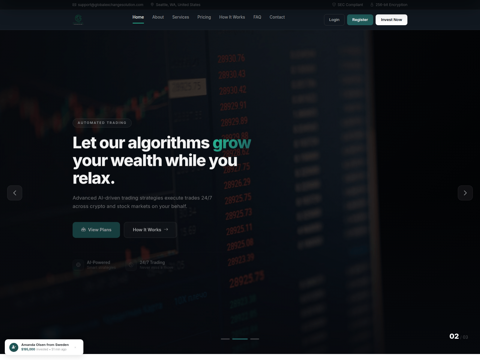 Screenshot of globalexchangesolution.com
