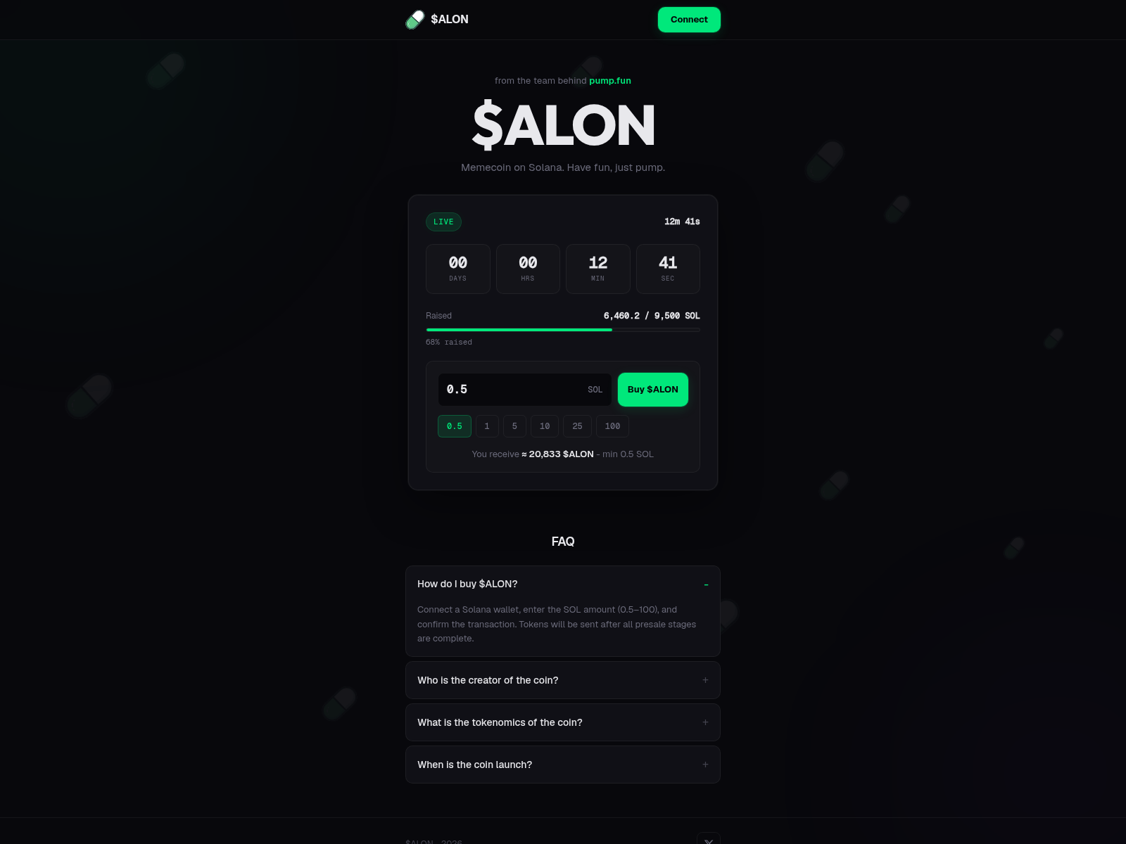Screenshot of alon.sale