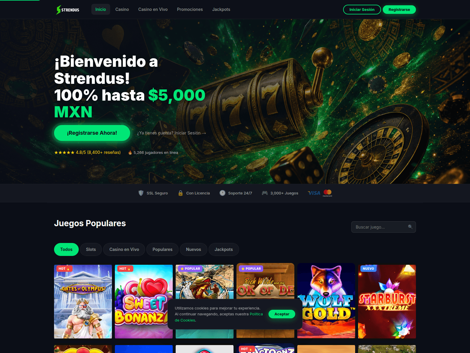Screenshot of strendusmexico.com.mx