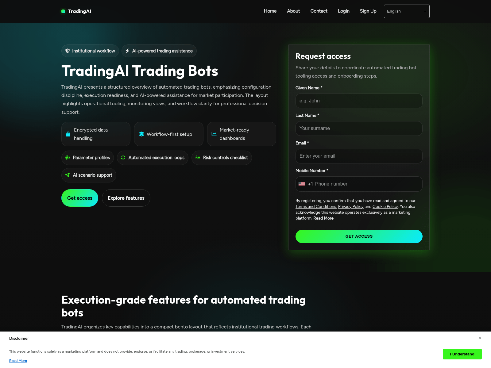 Screenshot of tradingai-app.click