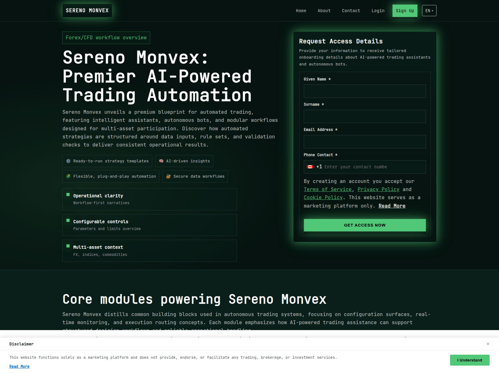 Screenshot of sereno-monvex-solution.com